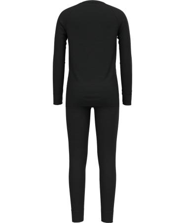 Odlo Unisex Children Merino 200 Base Layer Set 152 - Black | Perfect for Kids' Outdoor Activities | International Shipping - Buy Online on SooperMarket.com