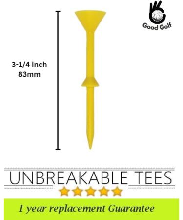 Martini Glass Style Golf Tees 3 1/4 inch - 20 Pack with Divot Repair Tool, Ball Marker, and Pouch - Buy Online on SooperMarket.com
