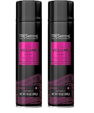 TRESemm Total Volume Hairspray for 24-Hour Frizz Control with Pro Lock Tech 11 oz (Pack of 2) 11 Ounce (Pack of 2)