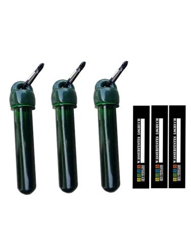 Set of 3 with Petling carabiner and PET cap - logbook hanging attachment geocaching hiding place preform outdoor storage