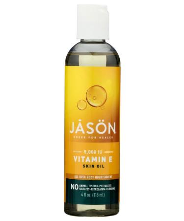 Jason Skin Care Vitamin E Oil 5 000 I.U. 4 fl. oz. Pure & Natural Beauty Oils (a) - 2pc 8 Fl Oz (Pack of 2)