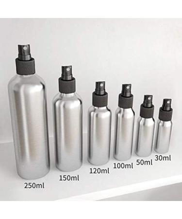 Xumin 3-Pack 30ml Fine Spray Bottles - Silver Aluminum Toner & Makeup Atomizers with Nozzle & Lid | High-Quality Travel & Cosmetics Holder - Buy Online on SooperMarket.com