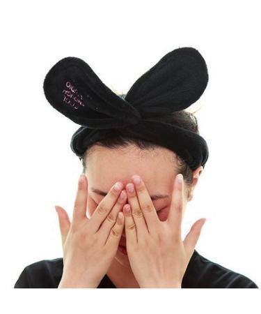 Sweet Twist Plush Bunny Rabbit Ear Headband - Stretchable Makeup Headband (White) - Buy Online on SooperMarket.com