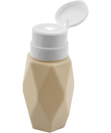 Desikixudy Beige Nail Art Pump Dispenser Empty 200ML Bottle Acrylic Gel Polish Remover Cleaner Liquid Container Storage Manicure Tool - Buy Online on SooperMarket.com