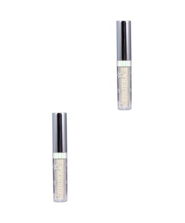 WOONEKY 2pcs Glow Eye Powder Sparkling Eyeliner Makeup Eyeshadow Glitter Liquid Eyeliners Eye Shadow Golden