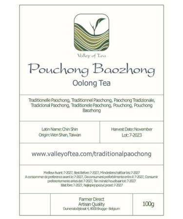 Buy Authentic Who Shan Pouchong Oolong Tea - Bao Zhong Tea from Taiwan Premium 100g Loose Leaf Oolong - Traditional Paochong Quality - Buy Online on SooperMarket.com