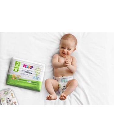 Hipp Babysanft Carry Midi 3 Diapers - Size 62-80 (6-10kg) | Pack of 3 (108 Pieces) - Best Eco-Friendly Choice for Babies - Buy Online on SooperMarket.com