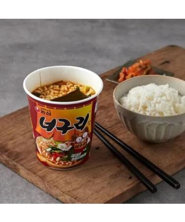CNMART Nongshim Neoguri Hot Spicy Seafood Flavour Instant Noodle Cup 62g (Pack of 24) - Buy Online on SooperMarket.com