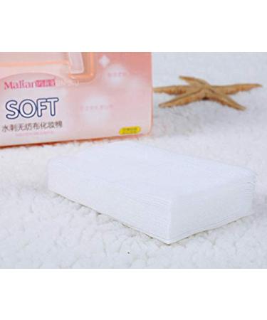 500pcs White Simply Soft Square Makeup Pads - Absorbent Disposable Non-Woven Cosmetic Wipes for Facial & Nail Polish Removal - Buy Online on SooperMarket.com