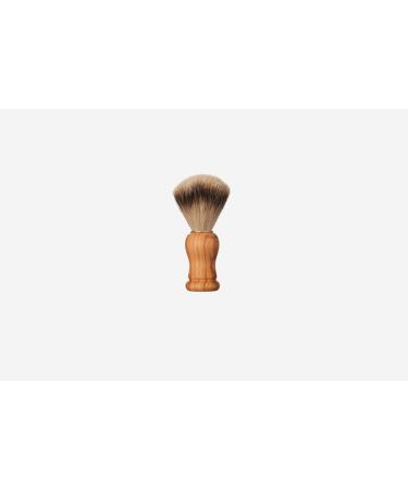 Shaving brush shaving care olive wood silvertip baroque