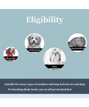 Knot Remover for Cats & Dogs | De-Filtered Knife & Fur Care Comb for Long-Haired Pets - Buy Online on SooperMarket.com