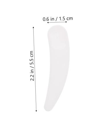 Angoily 100pcs Mask Scoop - Mini White Spatulas for Face Cream & Skin Care | Perfect Mixing Spoons for Makeup & Eye Cream - Buy Online on SooperMarket.com
