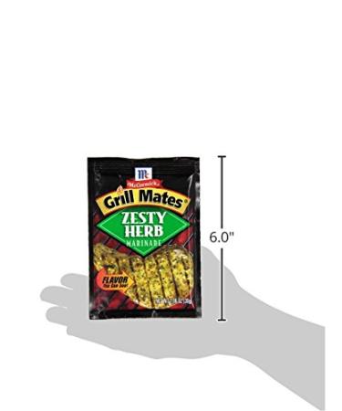 McCormick Grill Mates Zesty Herb Marinade Mix 1.06 oz - Pack of 12 - BBQ Seasoning Spice Blend - Buy Online on SooperMarket.com