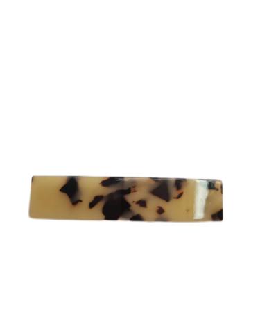 CARAVAN Hand Made Barrette Ivory Tokyo Color 3.5" Of Celluloid Acetate Material