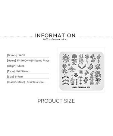 Alexnailart Nail Stamping Printing Plate Template Image Plate Stamper Scraper Sun Dreamcatcher Butterfly Wing Pattern Nail Art Decoration DIY Print Manicure Design FA039 - Buy Online on SooperMarket.com