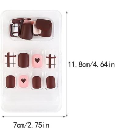 dijiusidy False Nail Perfect Matching Simple to Wear Fingernail Full Coverage Press Type Strong Viscosity Adjustable Paster Type 37 F741 Type 37 F741 - Buy Online on SooperMarket.com