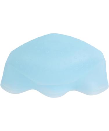 Hair Dye Cap Silicone Hair Highlighting Cap Punching Reusable Convenient Use with Hook Needle for Hair Salon (Blue) - Buy Online on SooperMarket.com