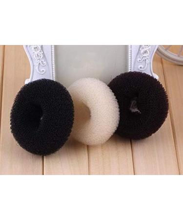 3PCS(Small+Medium+Large) Women Hair Bun Maker Styler Rings Donut Buns Doughnut Shaper Chignon Former Bun Updo Hair Styling Accessories Black - Buy Online on SooperMarket.com