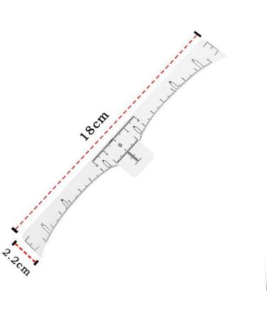 Angoily 100pcs Disposable Eyebrow Ruler Eyebrow Shaping Stencils Eyebrow Shaper Ruler Mini Caliper - Buy Online on SooperMarket.com