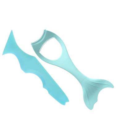 NOLITOY 2pcs Heated Lash Curler Eyeshadow Beauty Kit Mascara Drawing Aid Tool Mascara Guard Makeup Tools Arc 15x5.7cm