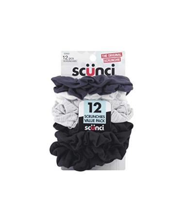 Scunci no damage scrunchies 12 count (Pack of 2)