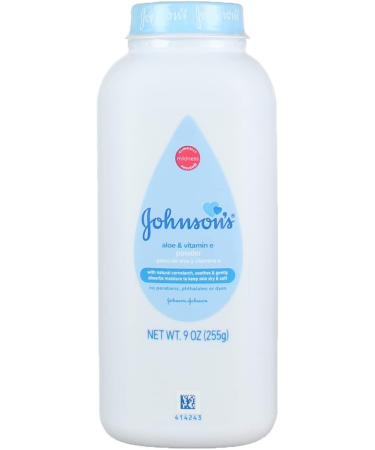Johnson's Baby Powder Pure Cornstarch with Aloe & Vitamin E 9 oz - Gentle and Soothing for Baby's Delicate Skin - Buy Online on SooperMarket.com