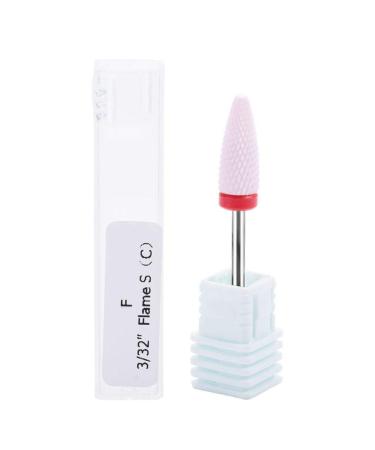 Nail Drill Bits Professional Nail Polisher Nail Manicure Tool Ceramic Cylinder Nail Manicure Tools Excellent for Grinding Polishing Peeling Drilling Carving Nair Art Tools(02#)