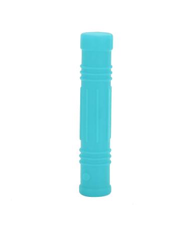 Silicone Chew Pencil Toppers Safe Baby Teething Pacifier Infant Sensory Chew Toys (Sky Blue Sabre Pen Holder Teether)