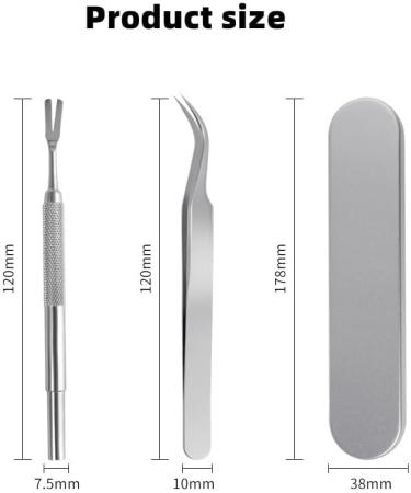 PAIDASHU Tick Remover Stainless Steel Tick Remover Tick Removal Tool for Dogs Cats Horses Tick Hook Kit Included Removal Tweezers+ Tick Shovel+ Iron Box - Buy Online on SooperMarket.com