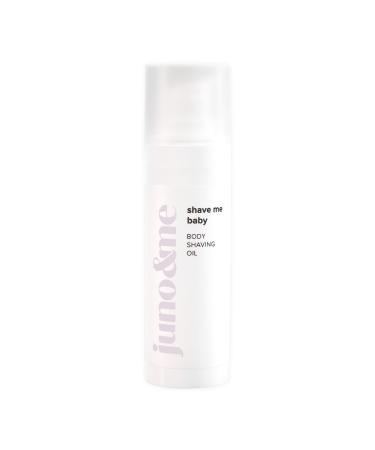 Juno & ME - Body Shaving Oil: Razor oil for thorough & smooth shave - 2in1 effect through care during shaving - helps with razor pimples & razor burn - almond oil & aloe vera - vegan body care - 30ml