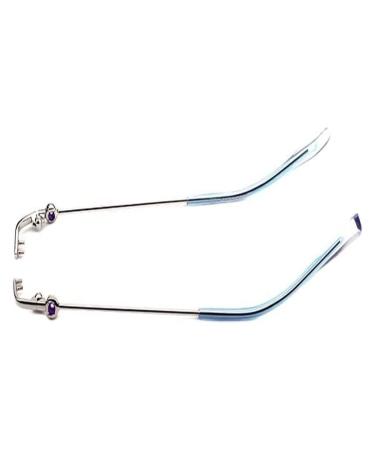 Ranara replacement glasses end tips glasses glasses 1 pair of glasses replacement bars metal-glasses repair parts bracket for borderless 2-hole glasses blue