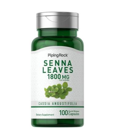 LLK Senna Leaves 450 mg | 100 Quick Release Capsules | Non-GMO Gluten Free