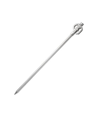 Campingmoon Dog Tie Out Stake 360 Swivel Heavy Duty Strongest Dog Anchor Spike for Tie-Out Cable Chain in Yard or Camping