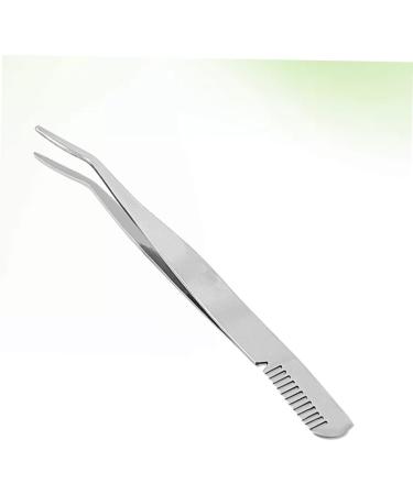 minkissy Eyelashes Tweezer Lash Cluster Stainless Steel Eyebrow Tweezer Eyelash Tweezer Eyelashes Extension Clip Makeup Tweezer Eyebrow Clip Cosmetic medium Silver - Buy Online on SooperMarket.com