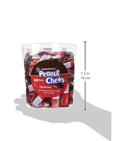 Goldenberg's Peanut Chews 2 Lbs - Original Dark Chocolate Candy - Buy Online on SooperMarket.com