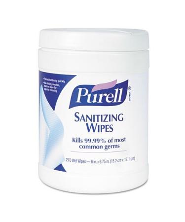 Sanitizing Wipes 6 x 6-3/4 270 Wipes