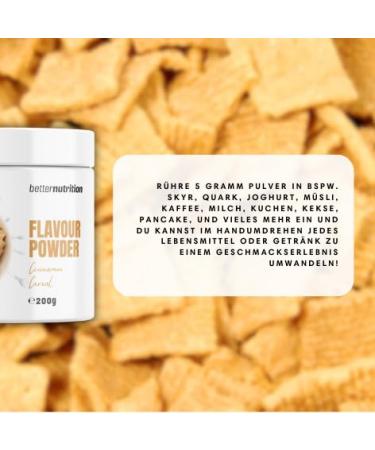Premium Vegan Flavor Powder | Calorie-Reduced Cinnamon Cereal Aroma | Zero Calorie 200g | Better Nutrition - Buy Online on SooperMarket.com