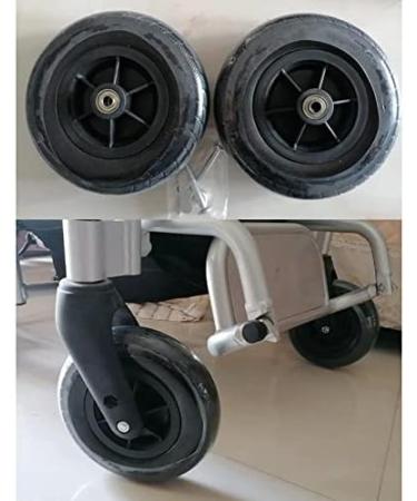Wheelchair Front Wheel 7Inch Wheelchair Front Wheel Replacement 2Pcs Solid Tire Wheel Wheel Assembly for Wheelchair 5/16" (8 Mm) Bearing/Black/17.5Cm/7Inch 17.5Cm/7Inch Black - Buy Online on SooperMarket.com