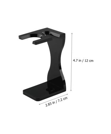 Premium Beard Brush Holder & Shave Brush Organizer - Electric Shaver Storage Rack & Razor Stand for Men | Acrylic Shaving Base - Buy Online on SooperMarket.com