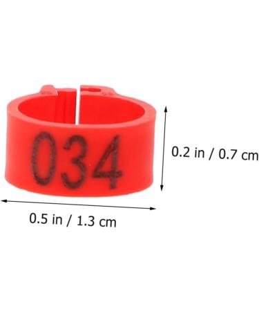 Beavorty 300 Pcs Pigeon Anklet Where Labels Bird Opening Feet Opening Pigeon Ring Plastic Clip Baby Poultry 1.3X1.3CMx3pcs Redx3pcs - Buy Online on SooperMarket.com