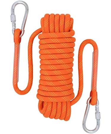 Airui Outdoor climbing rope diameter 10mm climbing rope outdoors safety rope braid nylon rope length 10m escape rope rescue parachute orange 10.0 meters