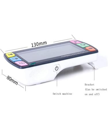 Portable Digital Magnifying Glass 4.3 Inch Portable Digital Magnifying Glass Handheld Low Vision Digital Magnifying Glass - Buy Online on SooperMarket.com