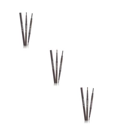 Beavorty 3pcs 2 1 Eyebrow Pen Eyebrow Pencil Waterproof Eyebrow Brush Refill Double Head To Rotate