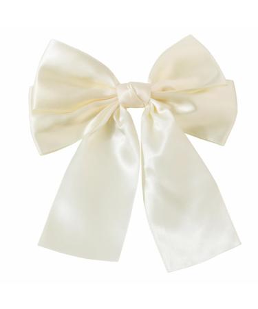 JSGHGDF Sweet Ribbon Hair s Hair Clip Snap Clip Women s for Lady Hair Styling Tool White