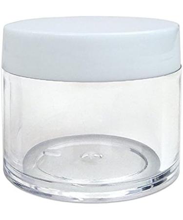 Beauticom Premium 30G/30ML Clear Jars (6 Pack) - BPA Free Round Containers with White Lids for Beads Gems Glitter & Crafts - Buy Online on SooperMarket.com