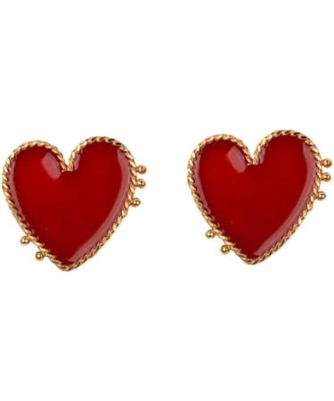 Adorainbow 1 Pair Heart Studs Ladies Miss Earring - Buy Online on SooperMarket.com