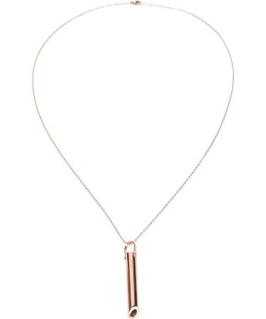 Stress Relief Mindful Breathing Necklace Anxiety Necklace Breathwork Tool for Anxiety Relief Breathing Exercises Meditation Relaxation Calming Down Slowing The Breath(Rose Gold) - Buy Online on SooperMarket.com