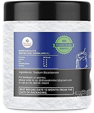 AOZA Dhawak Baking Soda - 400 GMS. | uses for Cleaning face Skin Teeth whitening Cooking Eating |Sodium Bicarbonate |Jar Pack | - Buy Online on SooperMarket.com