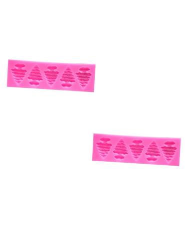 Cabilock 2pcs Silicone Molds Christmas Resin Mold Christmas Cake Silicone Cake Mold Christmas Tree Set
