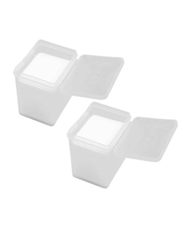 NOLITOY 2 Boxes Grafting Eyelash Cotton Adhesive Nozzle Wipes Glue Residue Remover Lash Extension Supplies Lash Extension Glue Nail Remover Towel Clean White Non-Woven Fabric